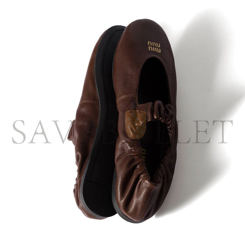 M1v M1v ruches nappa leather ballerinas 5f340e